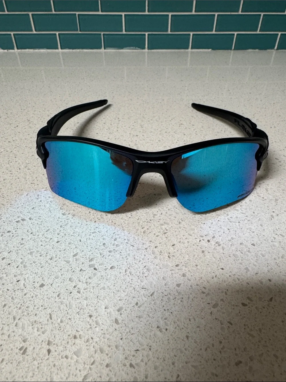 Oakley Flak 2.0 polarized prism sapphire sunglasses OS